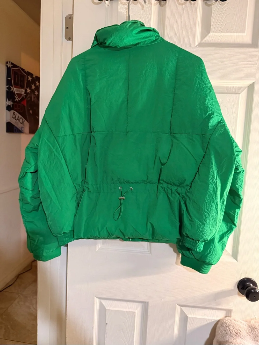 FP Movement Free People Pippa Packable Puffer Jacket Kelly Green Medium M
